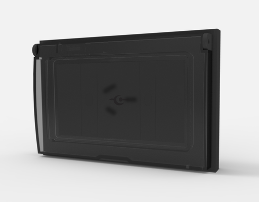 [7304] CAMBRE TAPA ESTANCO P/4 MODULOS GRIS