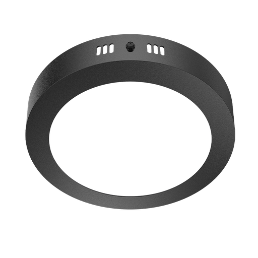 [7306] PLAFÓN LED CIRCULAR NEGRO 12W 6000K