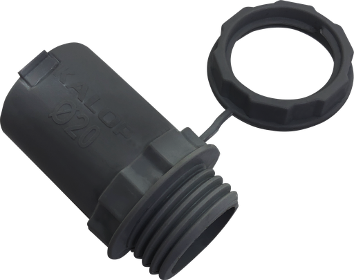 [7586] CAÑO PVC SEMI PESADO CONECTOR Ø 20mm IP44 NEGRO