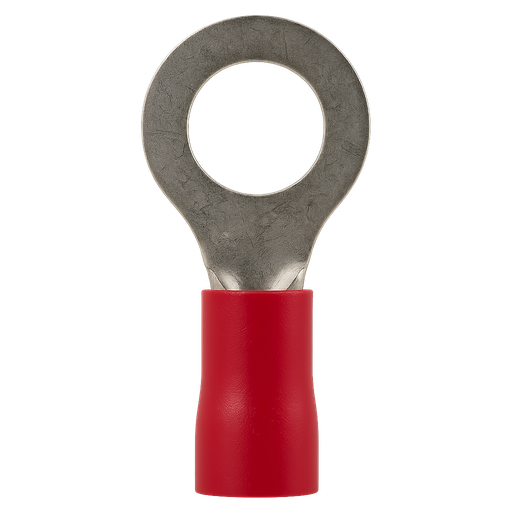 [7632] TERMINAL PREAISLADO A-6  ROJO OJAL Ø8MM