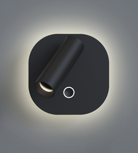 [7637] APLIQUE DUAL GENIUS 2700/4000K DIM. NEGRO