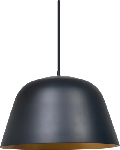 [7675] COLGANTE PILUSO NEGRO + ORO ANTIGUO