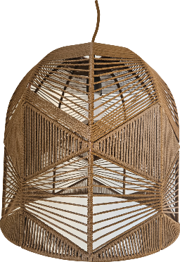 [7812] COLGANTE HILO MARRÓN 50x50cm