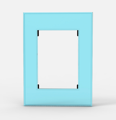 [4893] BAUHAUS TAPA VIDRIO CELESTE         