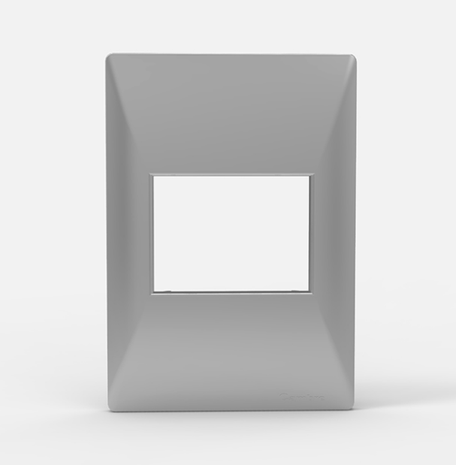 [4216] CAMBRE SXXII PLATA TAPA 2 MODULOS   