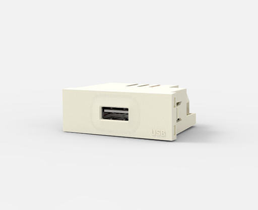 [3192] CAMBRE TOMA CARGADOR USB BLANCO     