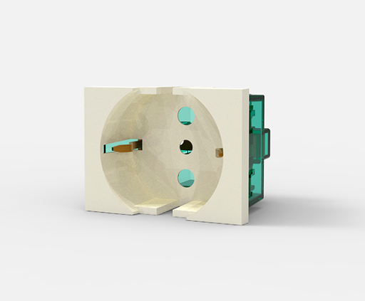 [4305] CAMBRE TOMA SCHUKO 16A  BL          