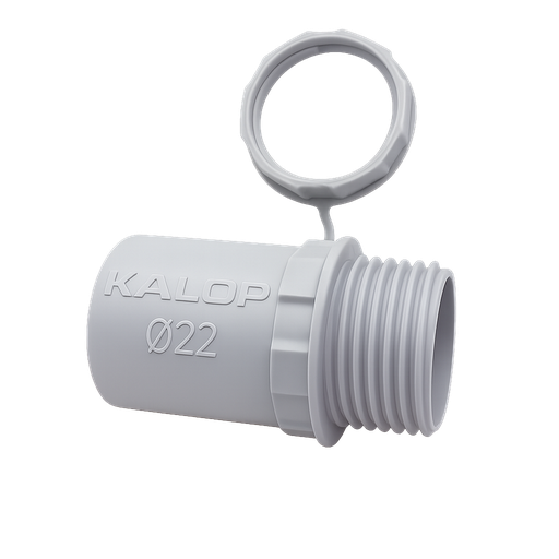 [6025] CAÑO PVC SEMI PESADO CONECTOR Ø 22mm IP44