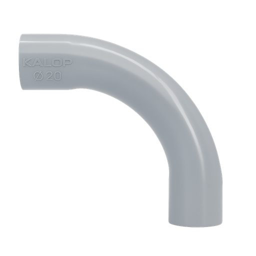 [3627] CAÑO PVC SEMI PESADO CURVA Ø 20mm