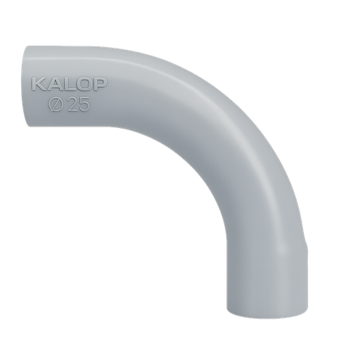 [3629] CAÑO PVC SEMI PESADO CURVA Ø 25mm