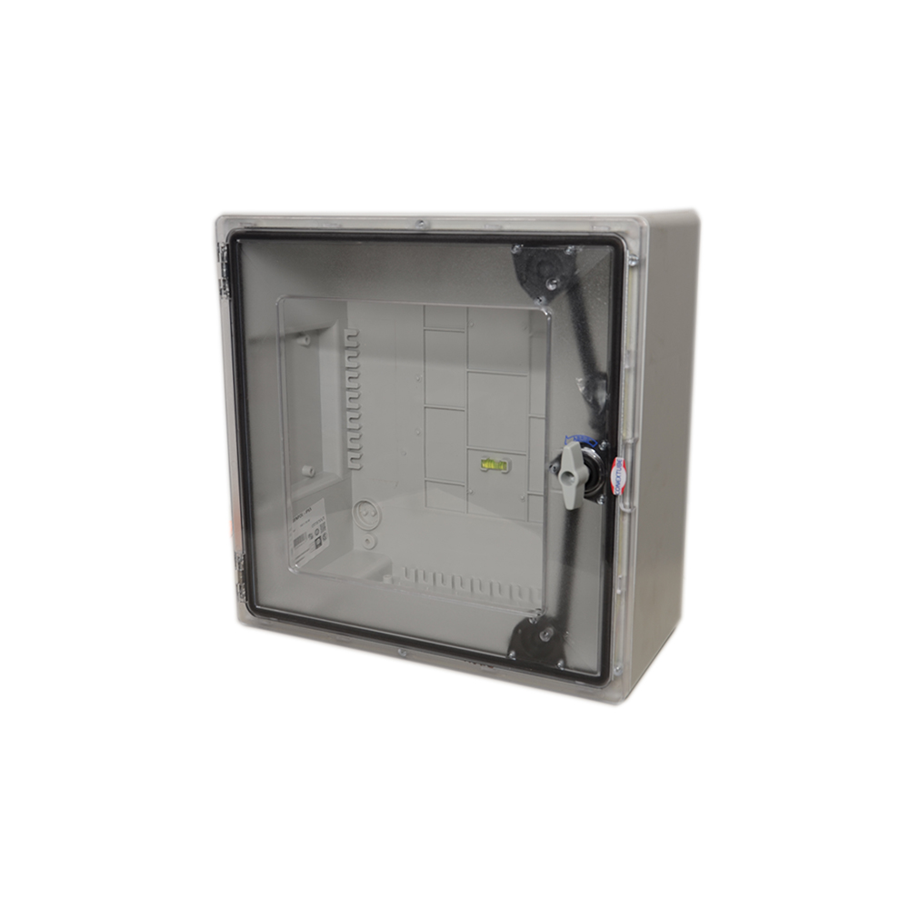 [803] GABINETE PLÁSTICO 420X420X200 TAPA TRANSPARENTE  IP65