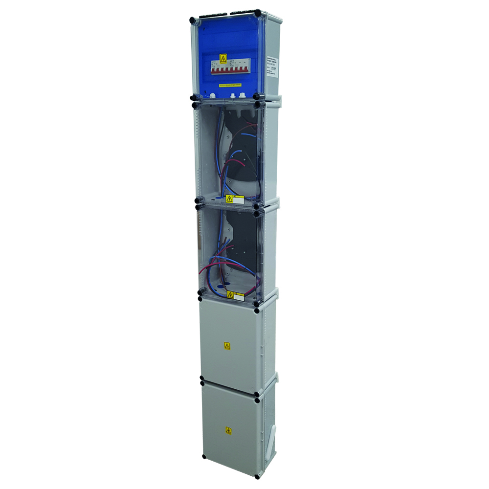 [4401] GABINETE P/ 2 MED. TRIF. ARMADO PVC