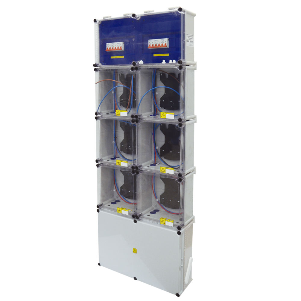 [4769] GABINETE P/ 6 MED.MONOF. ARMADO PVC