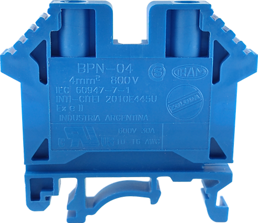 [749] BORNERA BP CELESTE  4mm² ZOLODA