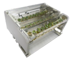 [810] BORNERA REPARTIDORA TETRAPOLAR 15 CONEXIONES 125A