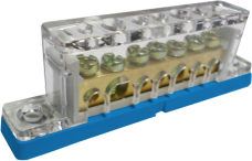 [6021] BORNERA REPARTID. UNIPOLAR 7 CONEX AZUL