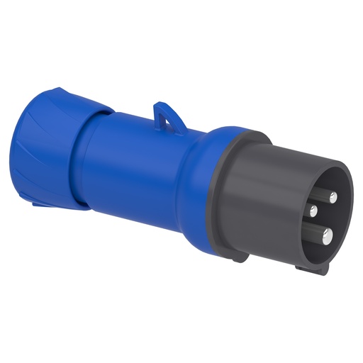 [5721] FICHA INDUSTRIAL MACHO  16A 2P+T