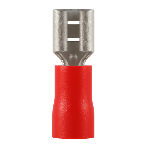 [1852] TERMINAL PREAISLADO A15 ROJO HEMBRA 5MM