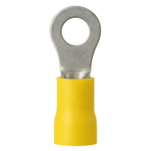 [1687] TERMINAL PREAISLADO C-4  AMARILLO OJAL Ø6MM