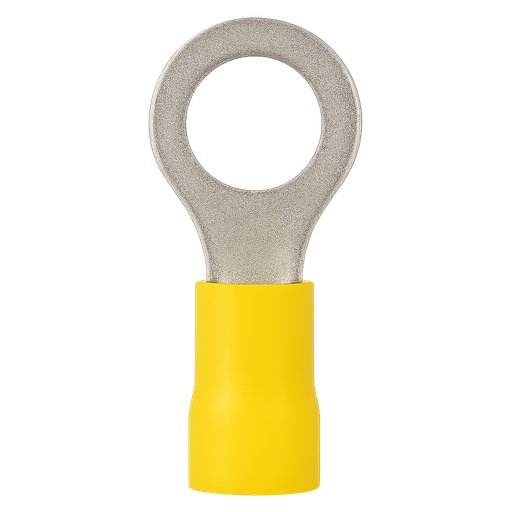 [1858] TERMINAL PREAISLADO C-6  AMARILLO OJAL Ø10MM