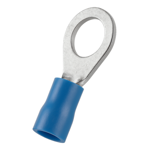 [1701] TERMINAL PREAISLADO B-6  AZUL OJAL Ø8MM
