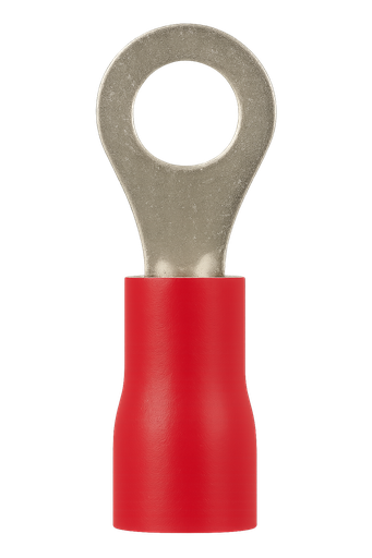 [1692] TERMINAL PREAISLADO A-3  ROJO OJAL Ø4MM