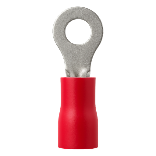 [1844] TERMINAL PREAISLADO A-4  ROJO OJAL Ø5MM