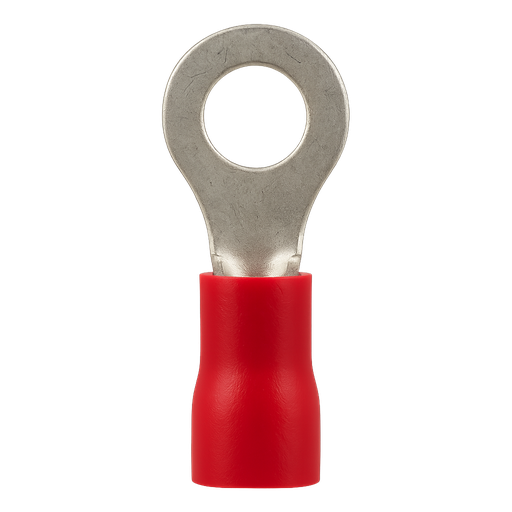 [1693] TERMINAL PREAISLADO A-5  ROJO OJAL Ø6MM