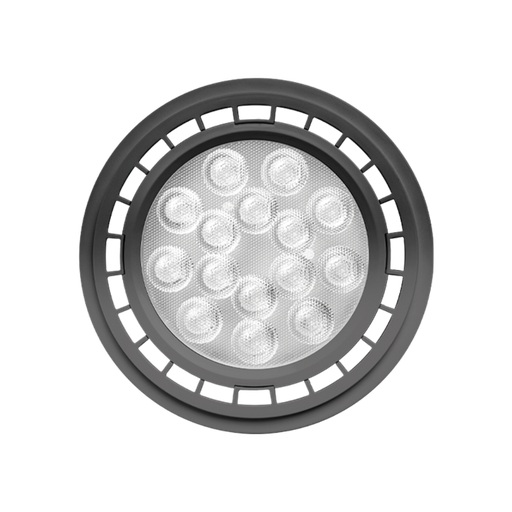 [4053] LAMPARA AR111 GU10 11W LED NEGRA 3000K