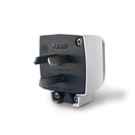 [2794] FICHA MACHO 3 PERNOS CHATO C/MANIJA 